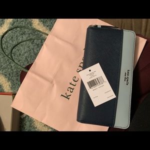 NWT large kate spade wallet